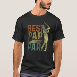 Mens Best Pap By Par  Golf  Fathers Day Grandpa T-Shirt