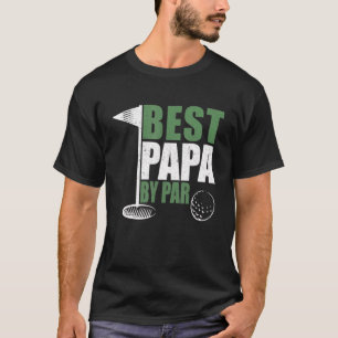 Mens  Best Papa By Par Father's Day Golf Dad Grand T-Shirt