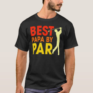 Mens Best Papa By Par Father's Day Golf Papa Gra T-Shirt