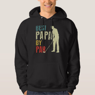 Mens Best Papa By Par Golf Father's Day Daddy Hoodie