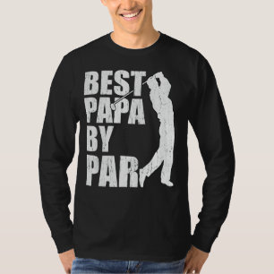 Mens Best Papa By Par Golf Father's Day T-Shirt