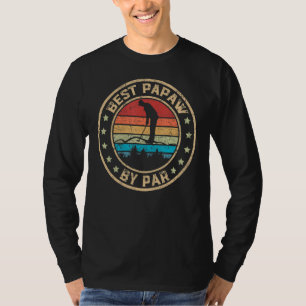 Mens Best Papaw By Par Golf For Men Funny Fathers T-Shirt