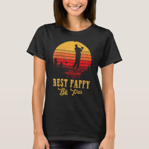 Mens Best Pappy By Par Father's Day Golf Golfing 3 T-Shirt