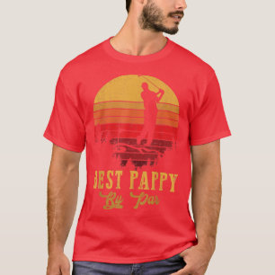 Mens Best Pappy By Par Father's Day Golf Golfing  T-Shirt