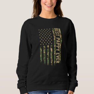 Mens Best Pappy Ever American Flag Camo Veteran Pa Sweatshirt