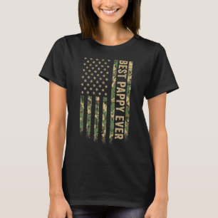 Mens Best Pappy Ever American Flag Camo Veteran Pa T-Shirt