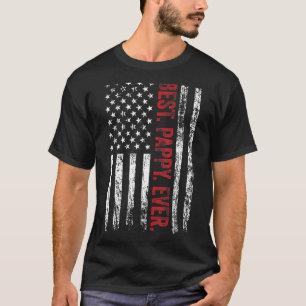 Mens Best Pappy Ever American Us Flag Papa Father' T-Shirt