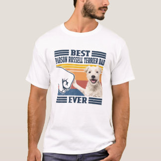 Mens Best Parson Russell Terrier Dad Ever Funny Do T-Shirt