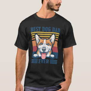 Mens Best Pembroke Welsh Corgi Dad Ever Dog Dad F T-Shirt
