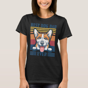 Mens Best Pembroke Welsh Corgi Dad Ever Dog Dad F T-Shirt
