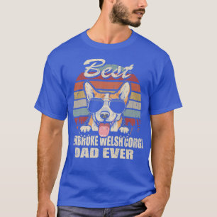 Mens Best Pembroke Welsh Corgi Dad Ever Fathers Da T-Shirt
