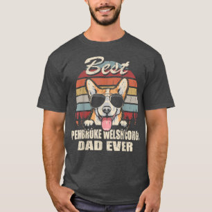 Mens Best Pembroke Welsh Corgi Dad Ever Fathers Da T-Shirt