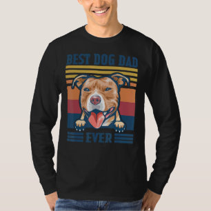 Mens Best Pit Bull Dad Ever Dog Dad Father's Day T-Shirt