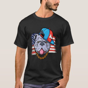 Mens Best Pitbull American Flag 4th Of July T-Shirt