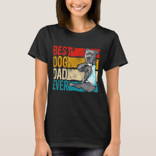 Mens Best Pitbull Dad Ever American Flag Dog  Owne T-Shirt