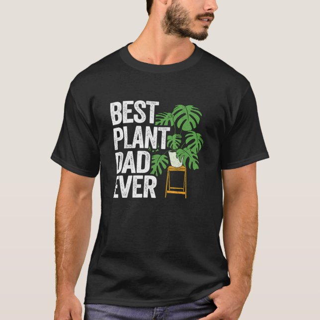 Mens Best Plant Dad Ever Garden Landscaper Gardene T-Shirt (Front)