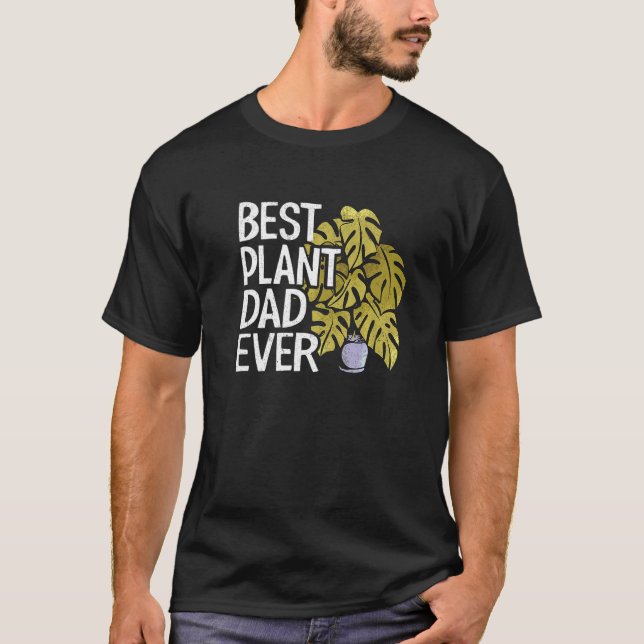 Mens Best Plant Dad Ever Garden Landscaper Gardene T-Shirt (Front)