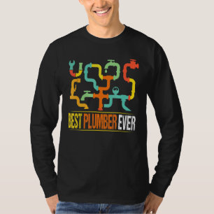 Mens Best Plumber Ever Water Pipes Plumber Plumbin T-Shirt