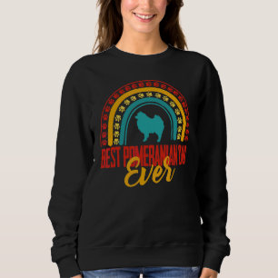 Mens Best Pomeranian Dad Ever Rainbow Pomeranian O Sweatshirt