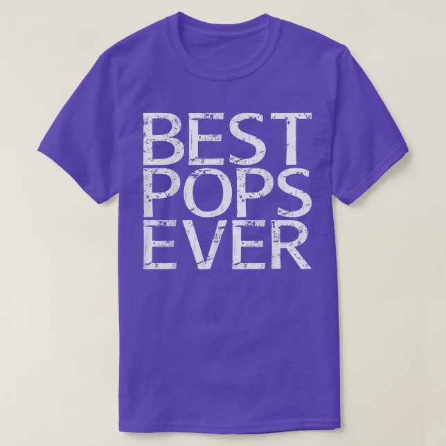 Mens Best Pops Ever  Father's Day  T-Shirt (Design Front)
