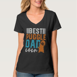 Mens Best Puggle Dad Dog Owner Dog  Fathers Day Pu T-Shirt