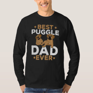 Mens Best Puggle Dad Dog Pet Owner Fathers Day Pu T-Shirt