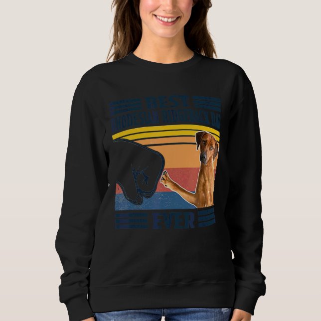 Mens Best Rhodesian Ridgeback Dad Ever  Dog  Fathe Sweatshirt (Front)