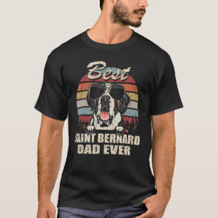 Mens Best Saint Bernard Dad Ever Father's Day Cool T-Shirt
