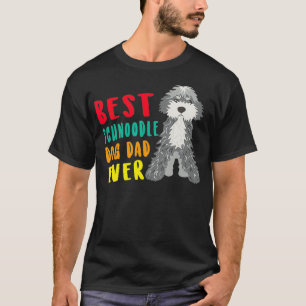 Mens Best Schnoodle Dog Dad Ever Fathers Day Funny T-Shirt