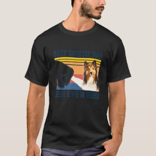 Mens Best Shetland Sheepdog Sheltie Dad Ever Dog T-Shirt