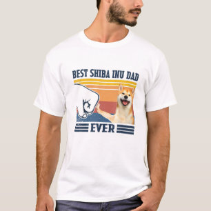 Mens Best Shiba Inu Dad Ever Funny Dog Lover Fathe T-Shirt