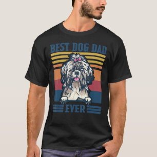 Mens Best Shih Tzu Dad Ever Dog Dad Father's Day T-Shirt