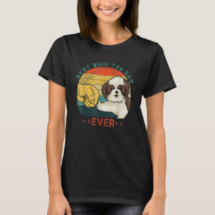 Mens Best Shih Tzu Dad Ever Vintage Dog Dad Father T-Shirt