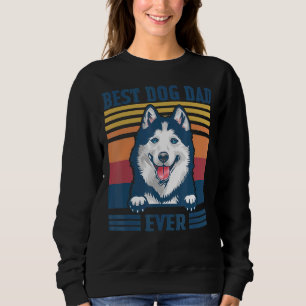 Mens Best Siberian Husky Dad Ever Dog Dad Father' Sweatshirt