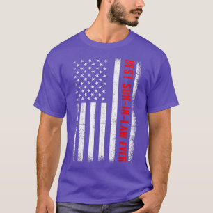 Mens Best Son In Law Ever American Flag Design Son T-Shirt