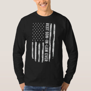 Mens Best Son In Law Ever Son In Law American Flag T-Shirt