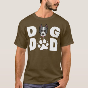 Mens Best StafforShire Bull Terrier Dog Ever Fathe T-Shirt