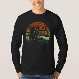 Mens Best Stepdad By Par Retro Father's Day  Golf T-Shirt