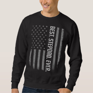 Mens Best Stepdad Ever American Flag For Father' Sweatshirt