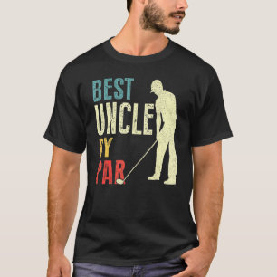 Mens Best Uncle By Par Golf Father's Day Daddy T-Shirt