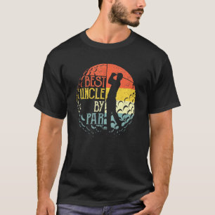 Mens Best Uncle By Par Golf Sports Christmas T-Shirt