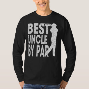 Mens Best Uncle By Par Vintage Pro Golfer Father' T-Shirt