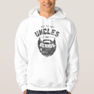 Mens Best Uncles Have Beards Funny Cute Beard Hoodie