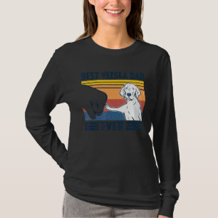 Mens Best Vizsla Dad Ever Dog Father's Day T-Shirt