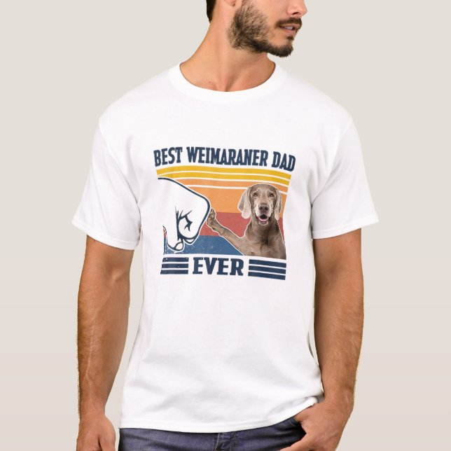 Mens Best Weimaraner Dad Ever Funny Dog Lover Fath T-Shirt (Front)