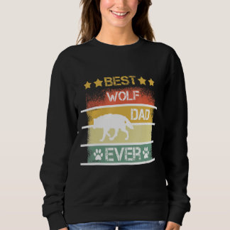Mens Best Wolf Dad Ever Sweatshirt