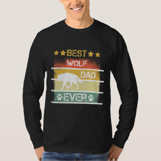 Mens Best Wolf Dad Ever T-Shirt