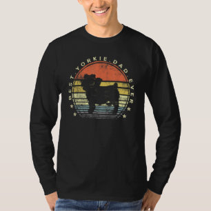 Mens Best Yorkie Dad Ever Daddy Yorkshire Terrier T-Shirt