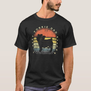 Mens Best Yorkie Dad Ever Daddy Yorkshire Terrier T-Shirt