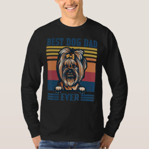 Mens Best Yorkie Dad Ever Dog Dad Father's Day 1 T-Shirt